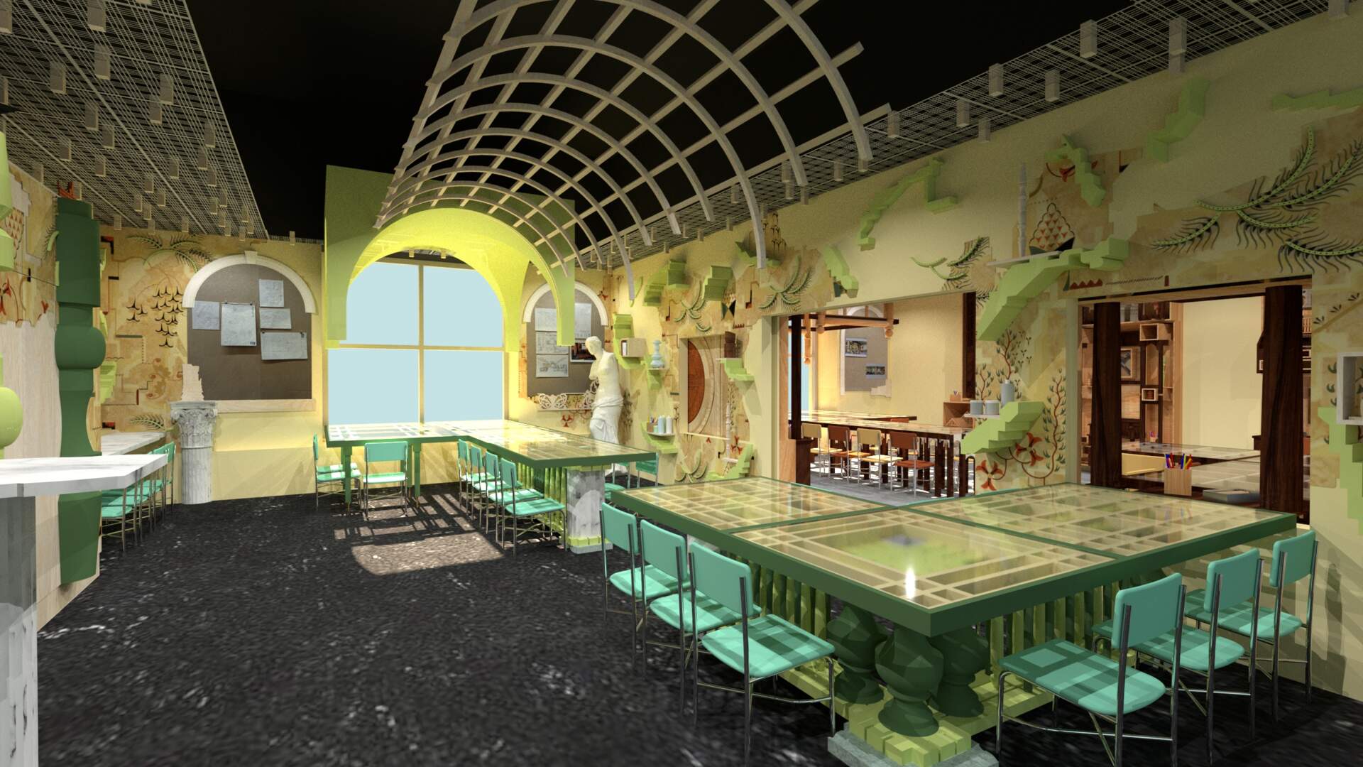 Construction Begins on Interfield Architectural Installation