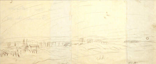 Study #6 for New Moon and Setting Sun
