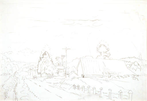 Country Road and Barn