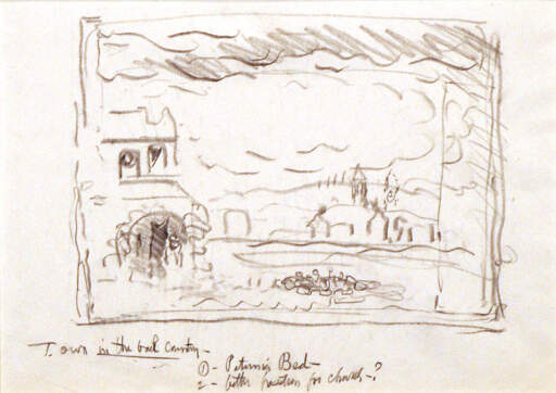 Study for Town in the Back Country