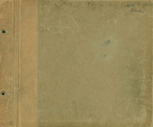 "December 4, 1941 - November 20, 1944 Nov 20 - Jan 15 Blank" [Journal 45]