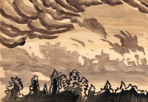 Untitled [Black and White Cloud - Cloud Study]